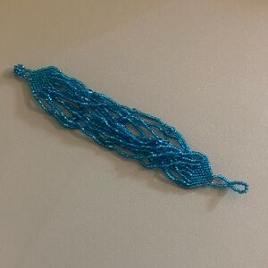 Elegant Blue Beaded Bracelet